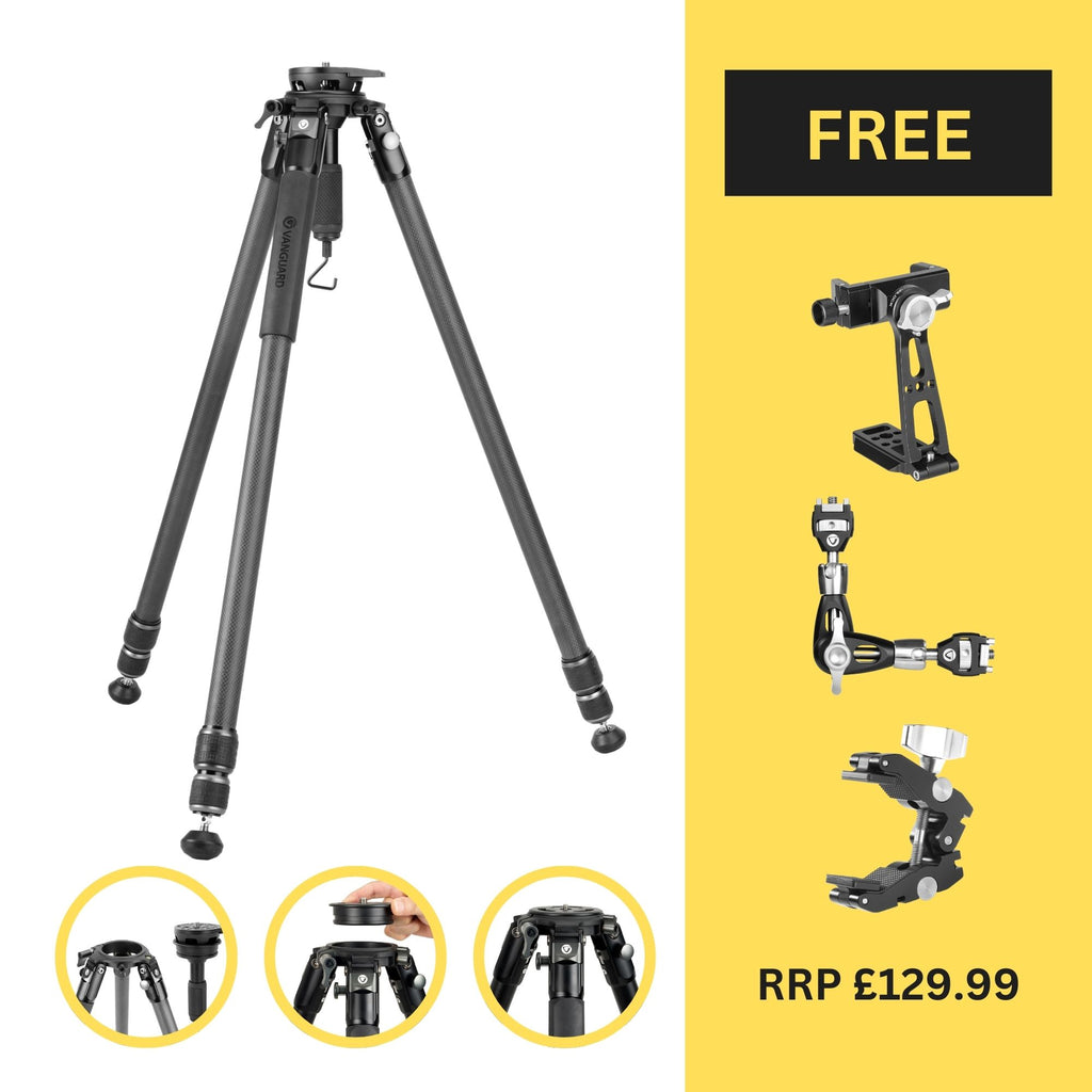 Alta Pro 3VRL 303CT - Carbon Tripod with removable levelling base - 25kg load capacity