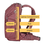 VEO Metro B25L : 25 Litre Camera Backpack - Burgundy