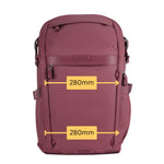 VEO Metro B25L : 25 Litre Camera Backpack - Burgundy