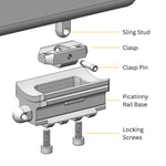 ENDEAVOR L 263CPR Carbon Fibre Levelling Shooting Rest With Picatinny Rail Clamp