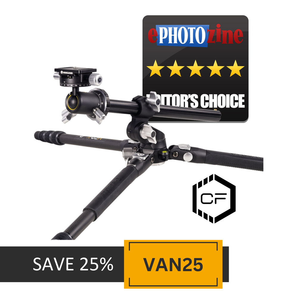 VEO 3T+ 234CB Versatile Carbon Travel Tripod with Dual Axis Ball Head - 10kg Load Capacity