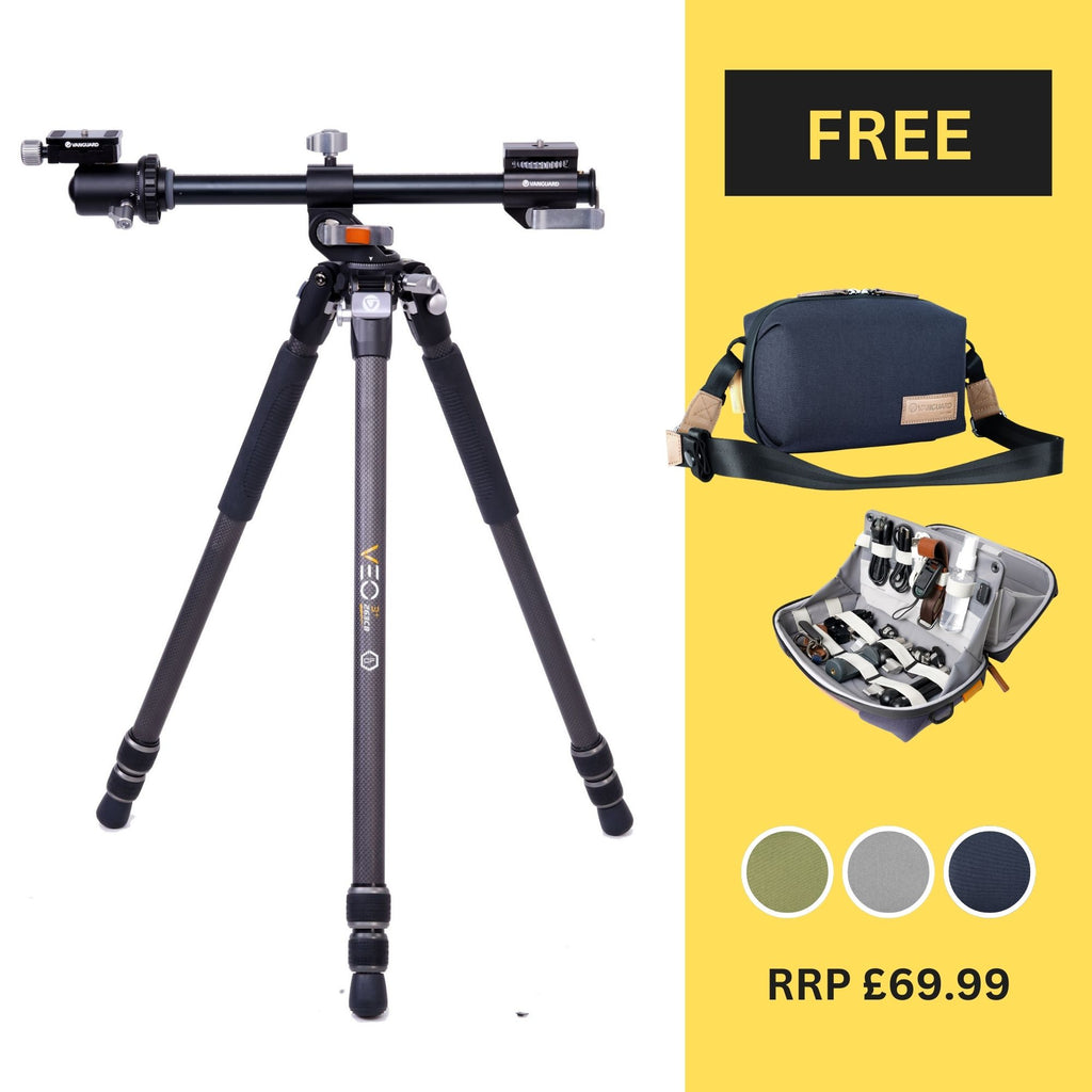 VEO 3+ 263CB Versatile Carbon Tripod with Ball Head - 15kg Load Capacity