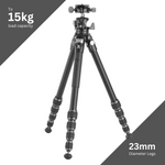 VEO 5XT 235ALB Aluminium Travel Tripod & Ball Head - 15kg load capacity