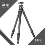 VEO 5X 304CLB Carbon Tripod & Ball Head - 20kg load capacity