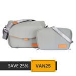 VEO City S30 Grey Shoulder Bag - 8 Litres