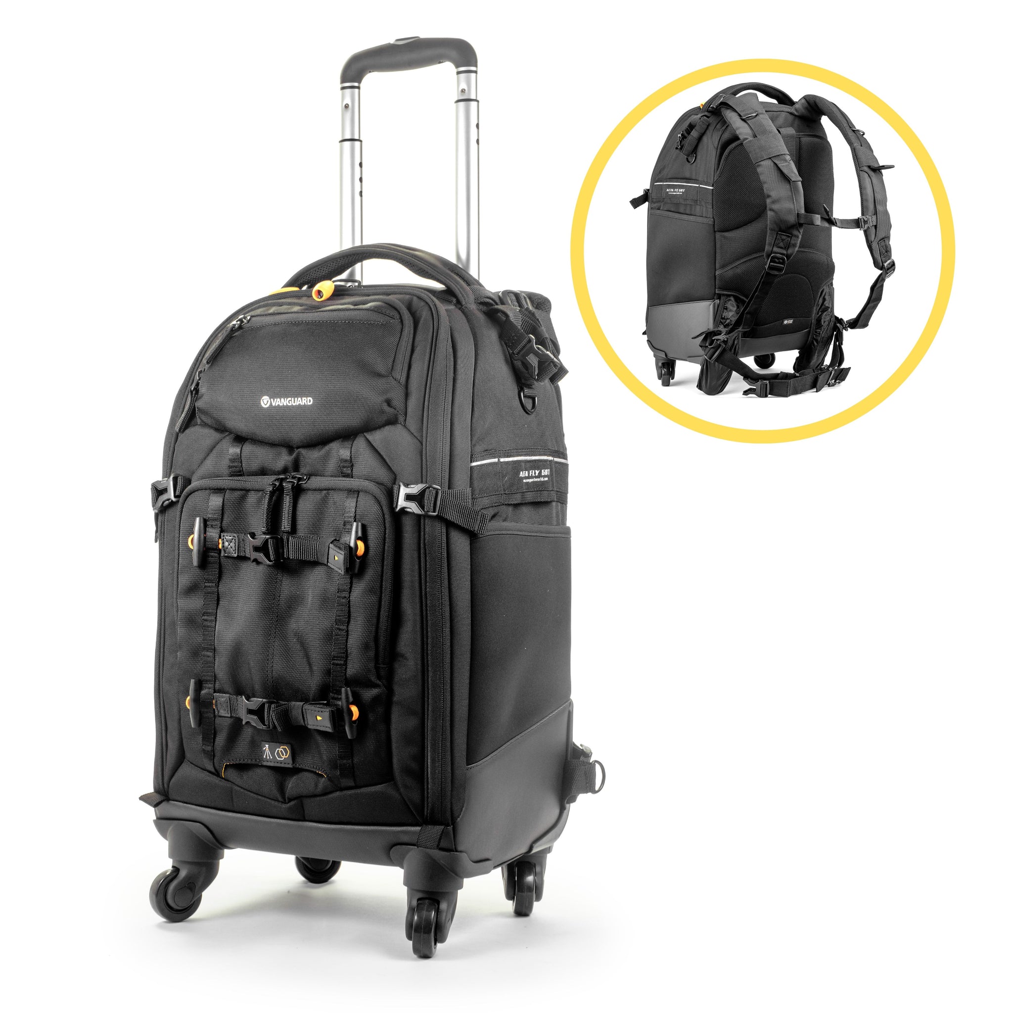 Alta Fly 58T : 27 Litre 4-Wheel Camera Roller Bag/Backpack